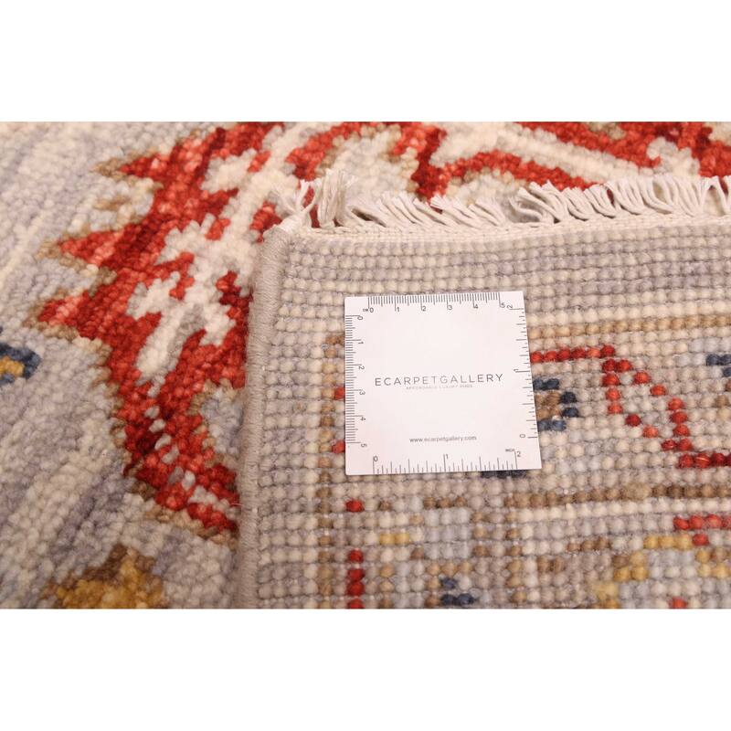 ECARPETGALLERY Hand-knotted Modern Oushak Light Grey Wool Rug - 8'5 x 11'8