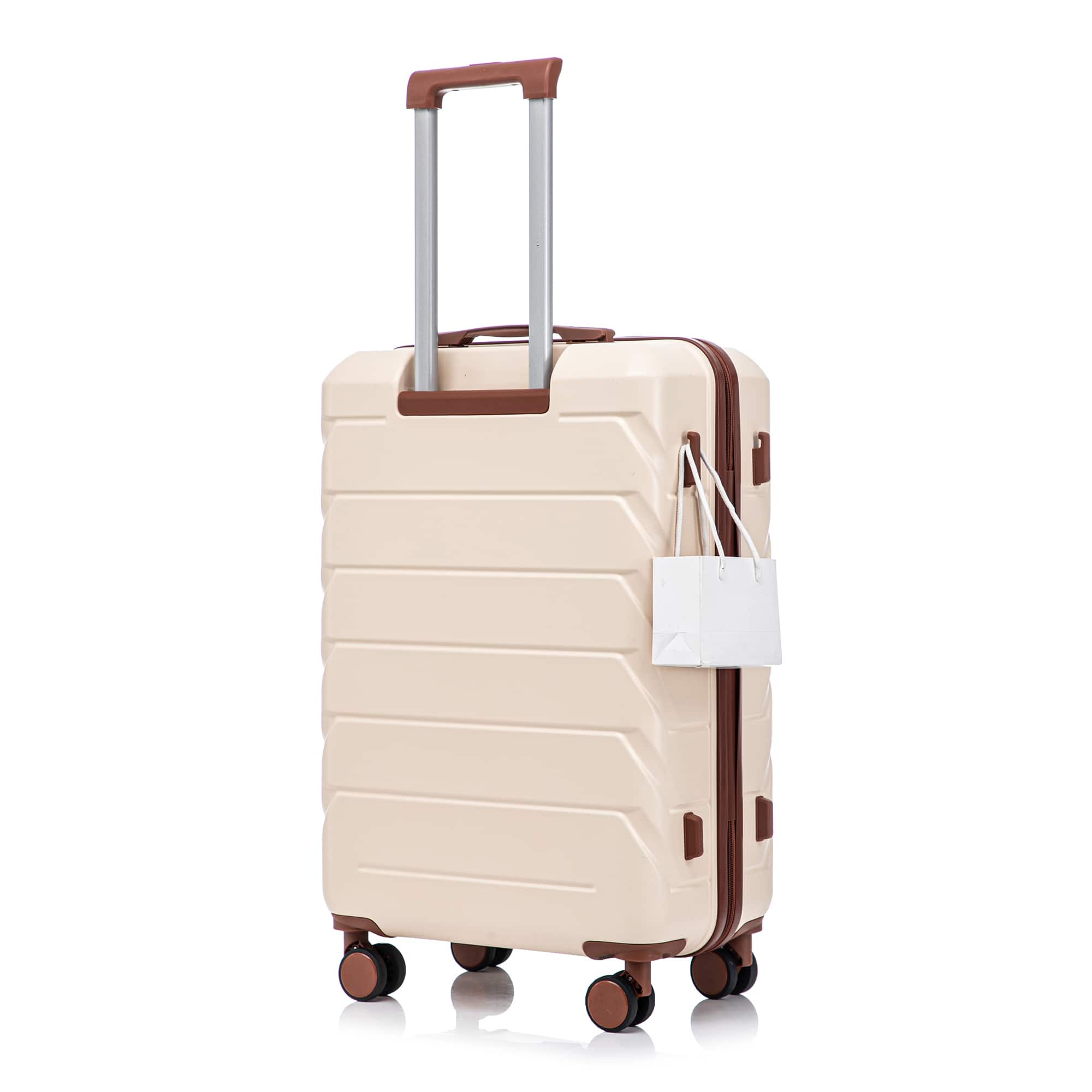 28 Inch Large Checked Luggage, Scratch Resistant Surface Four Multi-Directional Wheels, With Combination Lock and Side Hooks