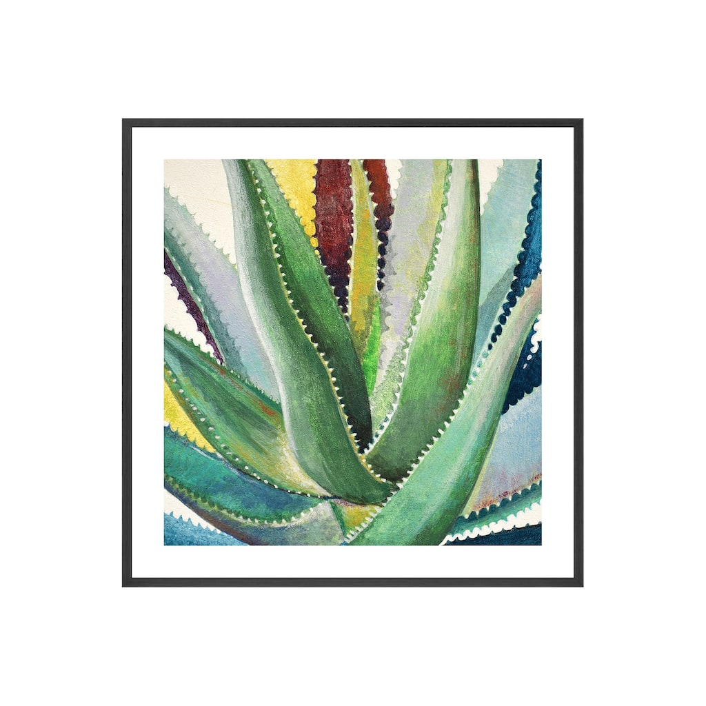 Brilliant Succulents I Framed Print Wall Art by Norman Wyatt Jr.