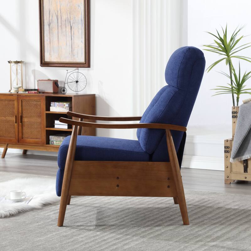 Blue 26.38" Adjustable Chaise Lounge Chair