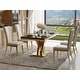 preview thumbnail 61 of 193, 65 inch Faux Marble Dining Table Set with Boucle Dining Chairs