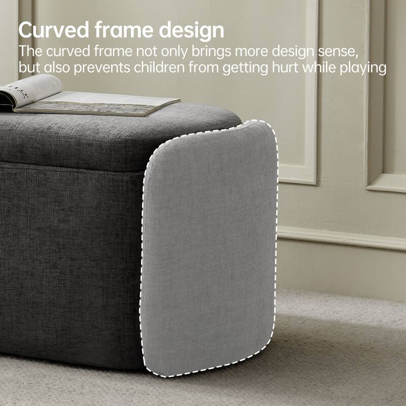 Bedroom Bench Storage Bench with Arms Ottoman entryway bench with storage End of Bed Bench, Entryway Bench