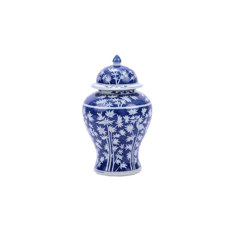 Bamboo Magpie Temple Decorative Jar