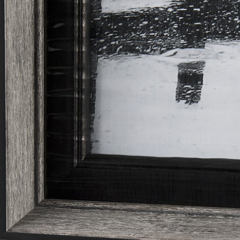 U Bein Bridge by Mercana Studio a Hand Embellished Textured Framed Photo Art Print Matted under Glas