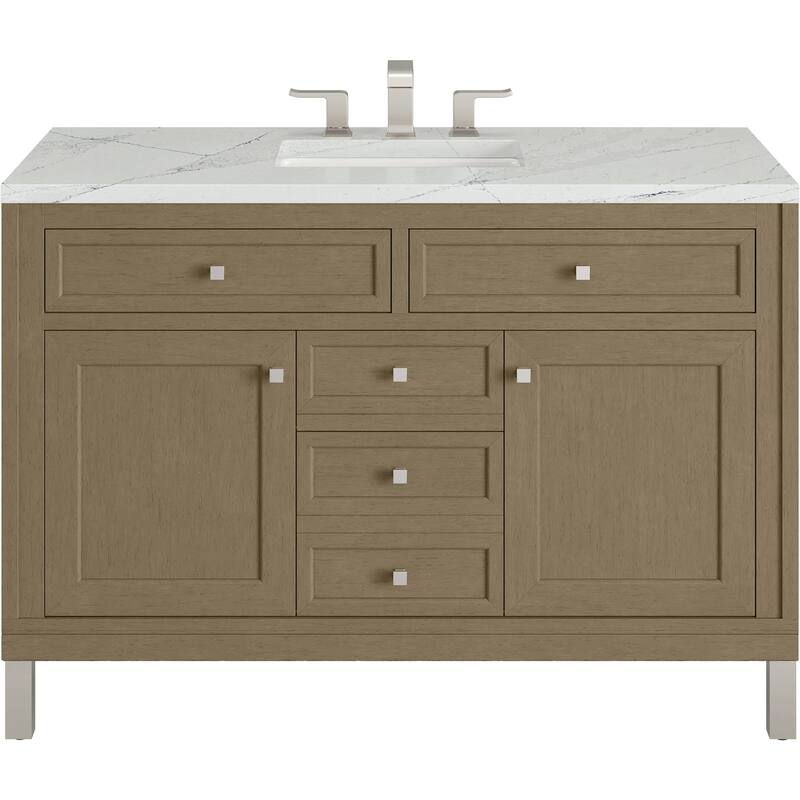 James Martin Vanities 503-V48-3ENC Chicago 48" Free Standing Single - Walnut Whisper