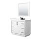 Option White / Giotto Quartz Top / Matte Black Hardware