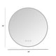 preview thumbnail 10 of 9, Round Frameless Wall Mount Anti Fog LED Light Bathroom Vanity Mirror