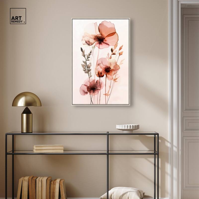 Petal Dye II Canvas by Art Remedy