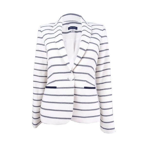 tommy hilfiger women's elbow patch blazer