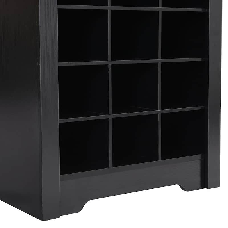 Modern Shoe Cubby Console: Spacious, Free-Standing Storage Cabinet