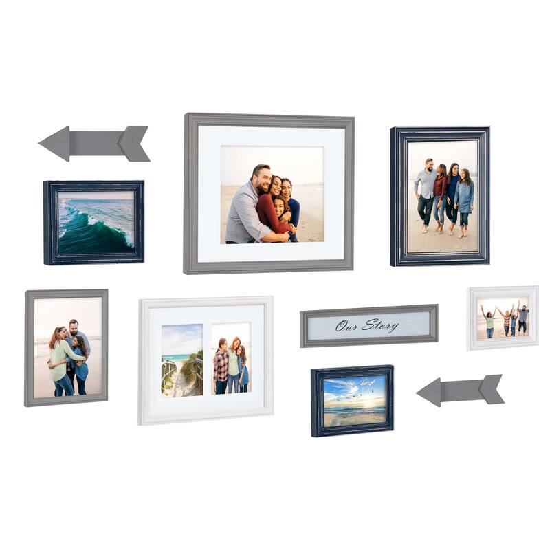 Kate and Laurel Bordeaux Expression Gallery Wall Kit