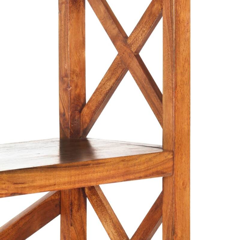 vidaXL Bookshelf Book Rack Standing Shelves Wall Bookcase Solid Wood Acacia