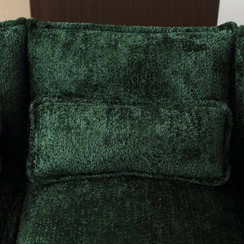 Modern Large chenille Fabric U-Shape Sectional Sofa