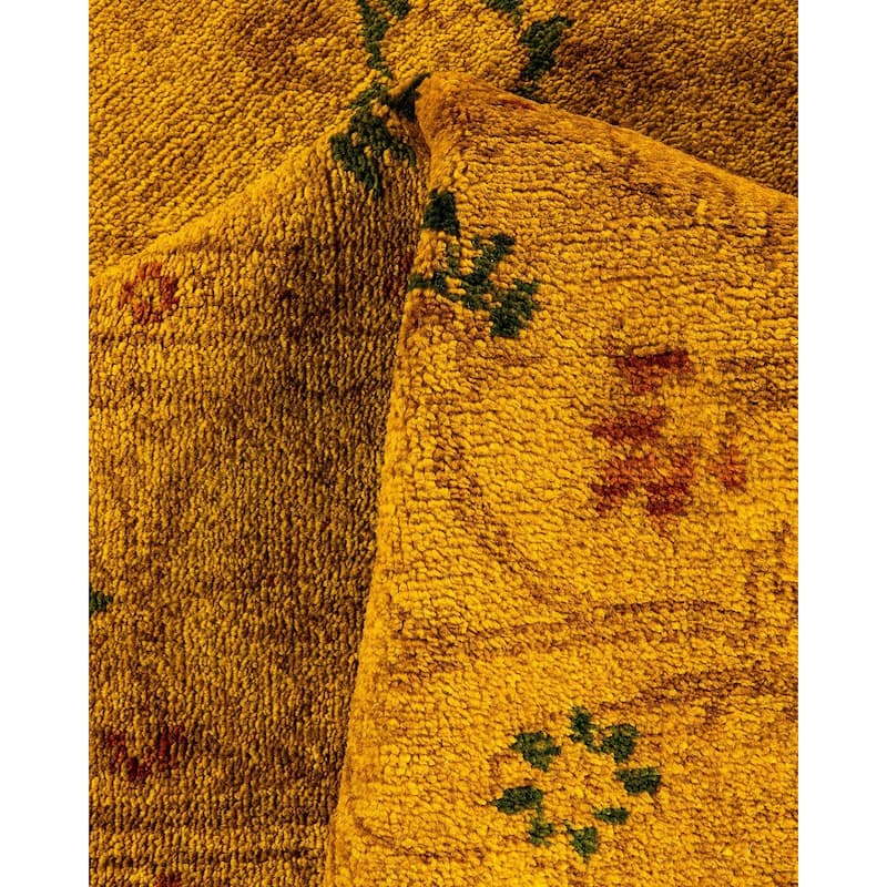 Vibrance, One-of-a-Kind Hand-Knotted Area Rug - Gold, 4' 7" x 6' 7" - 4' 7" x 6' 7"