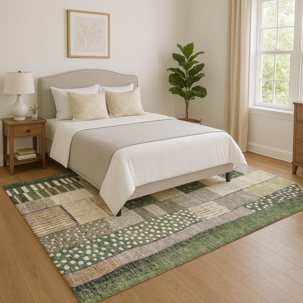 Premium Washable Super Soft Modern Patchwork Mayfield Rug