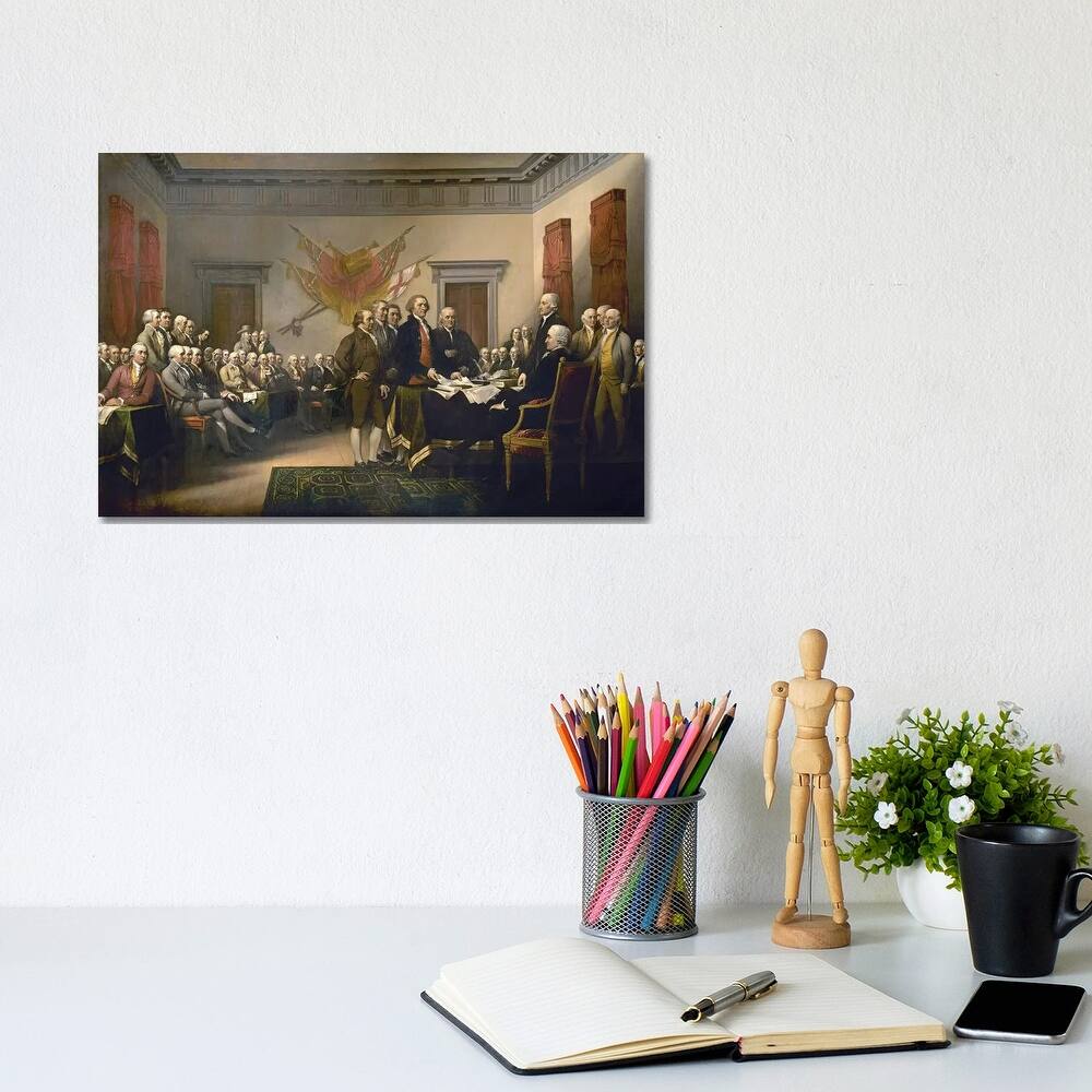 iCanvas "Declaration Of Independence, 1817-18 (US Capitol Collection)" by John Trumbull Canvas Print