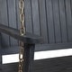 preview thumbnail 9 of 26, Tambora Outdoor Acacia Porch Swing by Christopher Knight Home