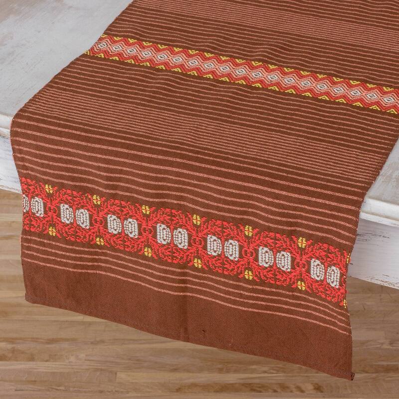 Handmade Cotton table runner (Guatemala) Bed Bath & Beyond 32485799