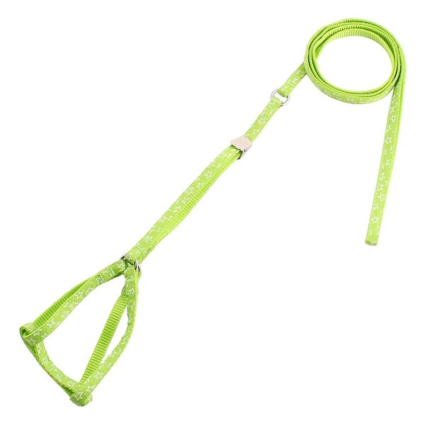 Dog Outdoor Star Pattern Adjustable Clip Chest Strap Rope Harness