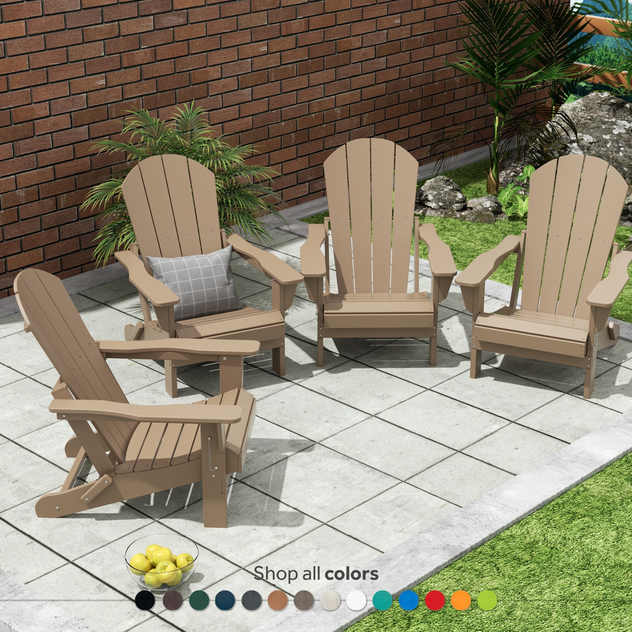 Adirondack chair set of 4 top