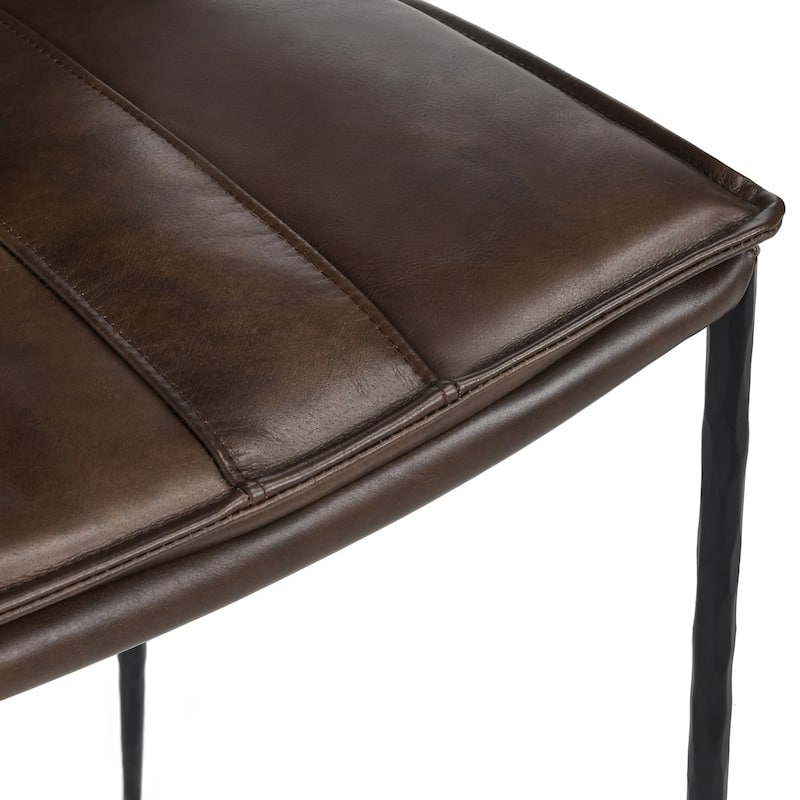 Classic Home Tuscan Leather Bar and Counter Stool