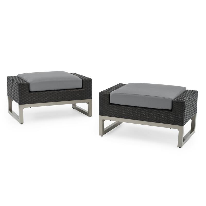 Milo Espresso 5 Piece Sunbrella Outdoor Patio Motion Club Set