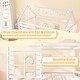 preview thumbnail 11 of 19, Twin House Bed Frame with Trundle Wooden Platform for Kids Bedroom