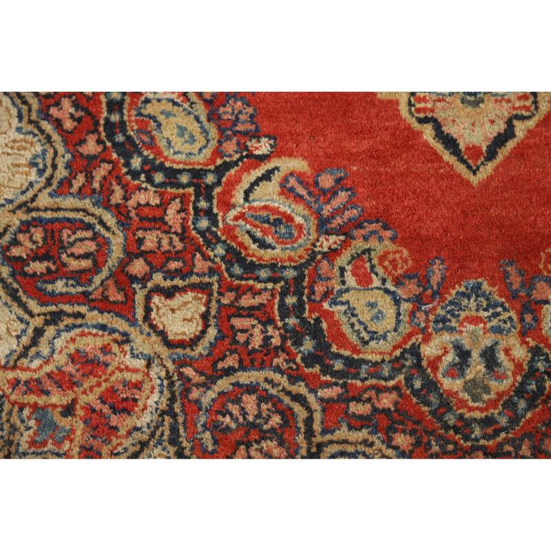 Sarouk Persian Rug Handmade Wool Carpet - 4'2" x 6'6"