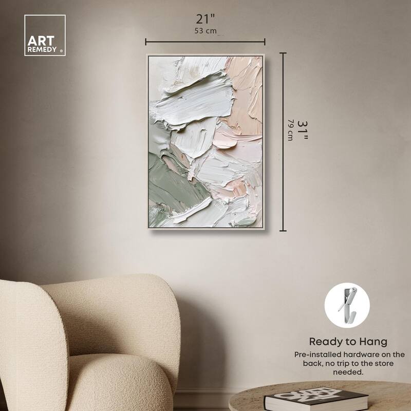 Creamy Contours I Canvas by Art Remedy