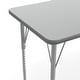 preview thumbnail 15 of 58, Commercial Adjustable Height Rectangular Activity Table-Standard Legs