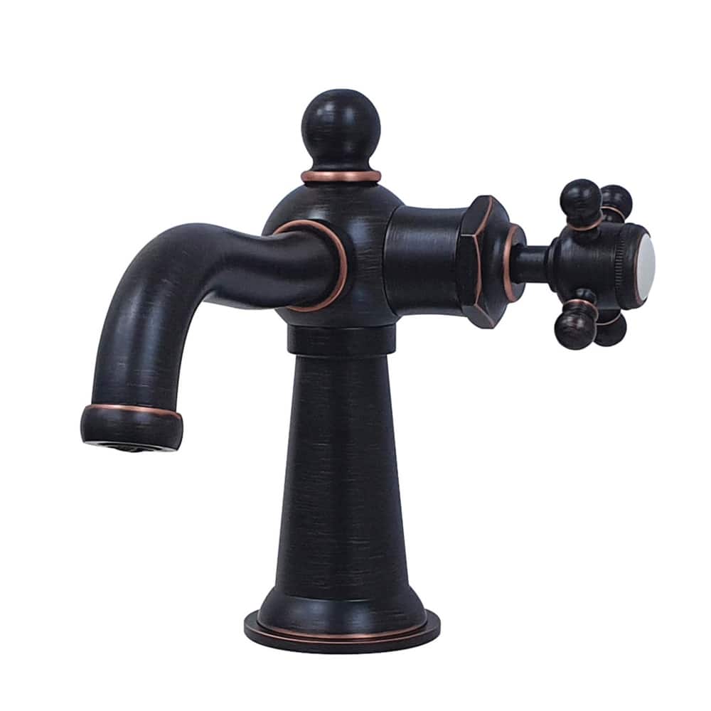 Kingston Brass Nautical Single-Handle 1-Hole Deck Mount Bathroom Faucet