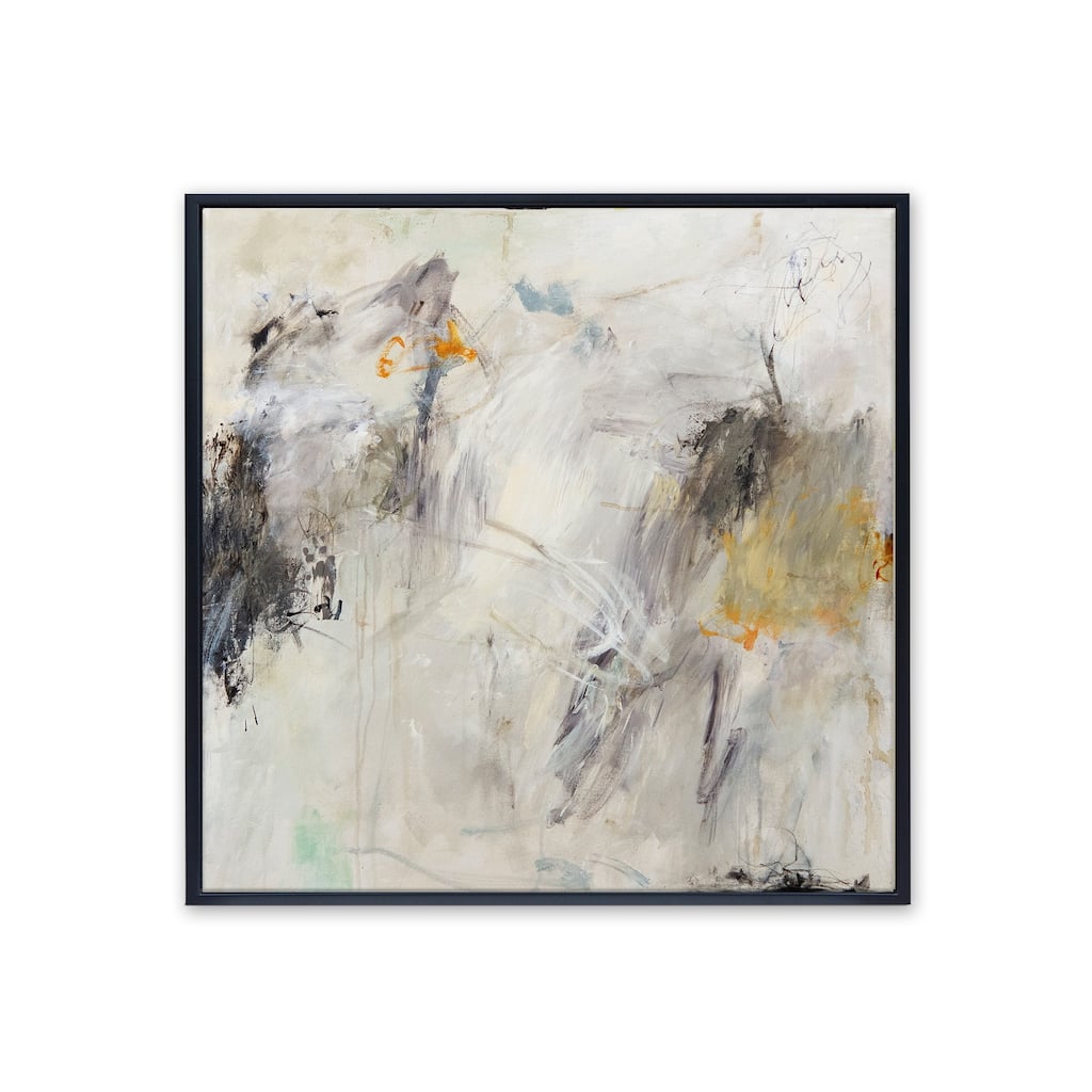 'Quiet Presence' Framed Canvas Wall Art by Patricia Schwimmer