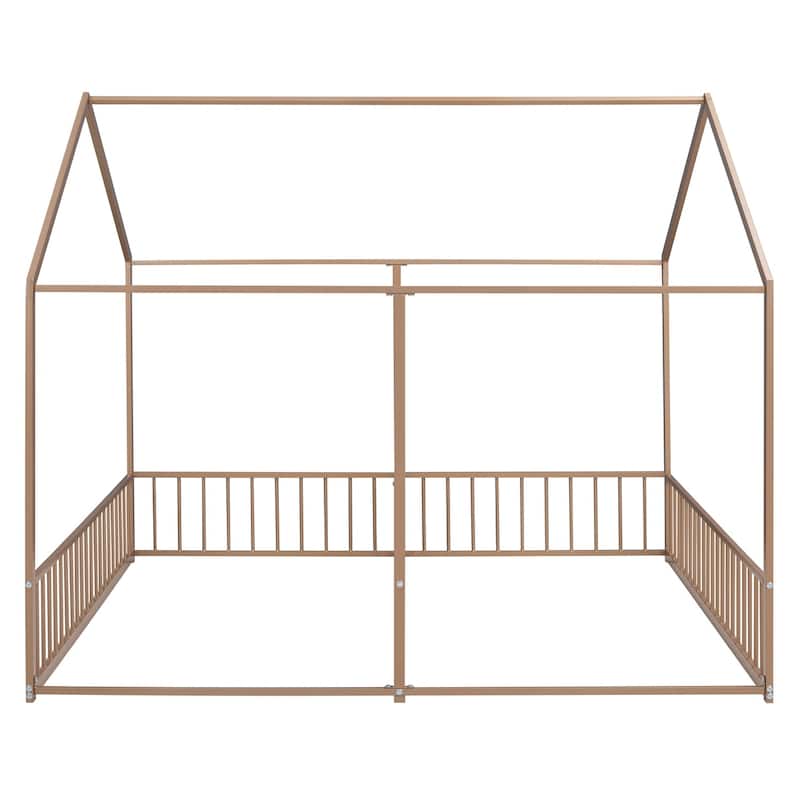 Merax Metal Twin Size House Platform Beds