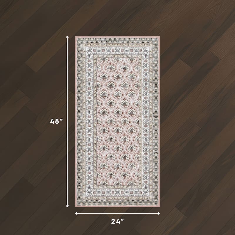 Laura Ashley Imagine Printed Chenille Washable Non-Slip Rugs
