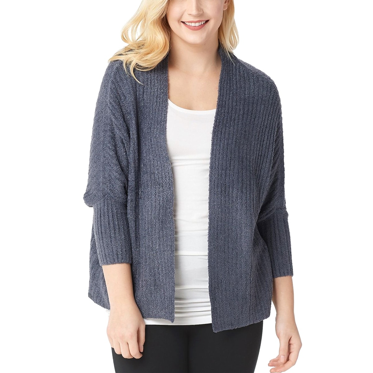 barefoot dreams cozychic ultra lite hooded ribbed cardi