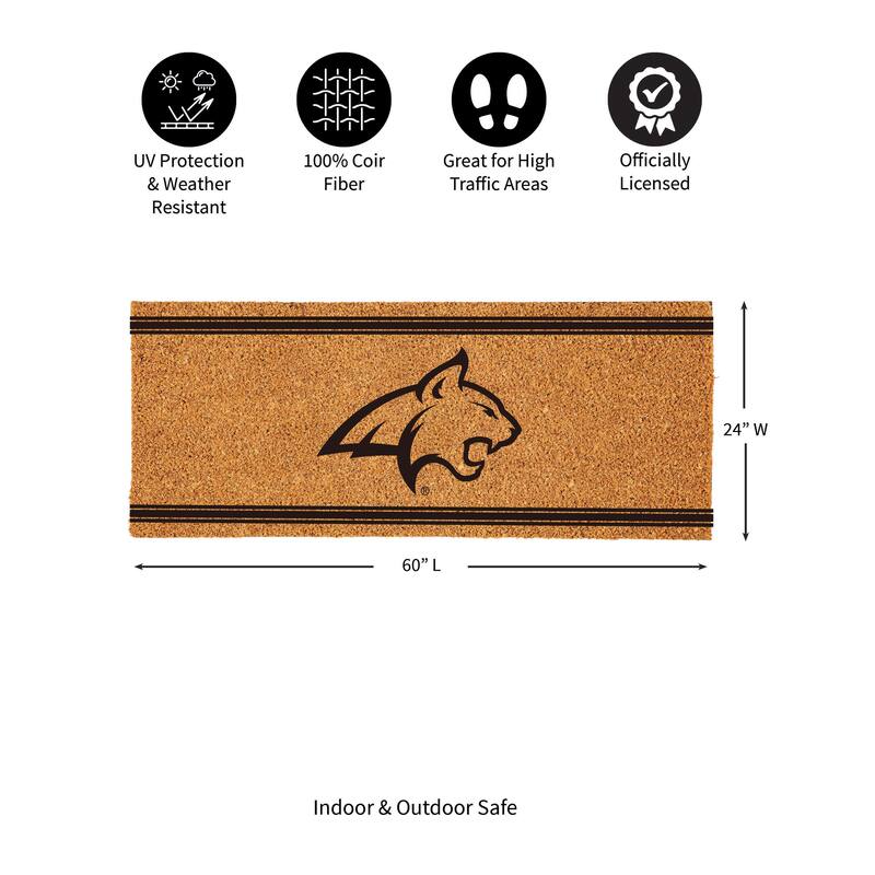 Montana State University Monochrome Indoor/Outdoor Coir Door Mat