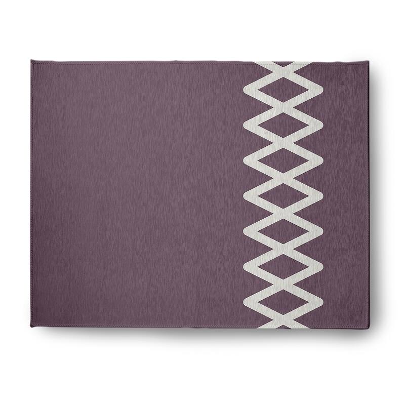 Zipper Stripe Indoor/Outdoor Rug - Dusty Purple - 8' x 10'