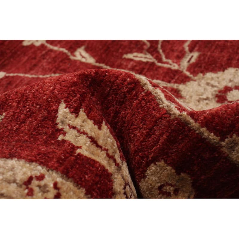 ECARPETGALLERY Hand-knotted Chobi Finest Red Wool Rug - 4'7 x 6'9
