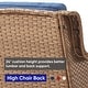 preview thumbnail 25 of 110, Pocassy 3-Piece Outdoor Swivel Bistro Set, Wicker Rocking Chairs