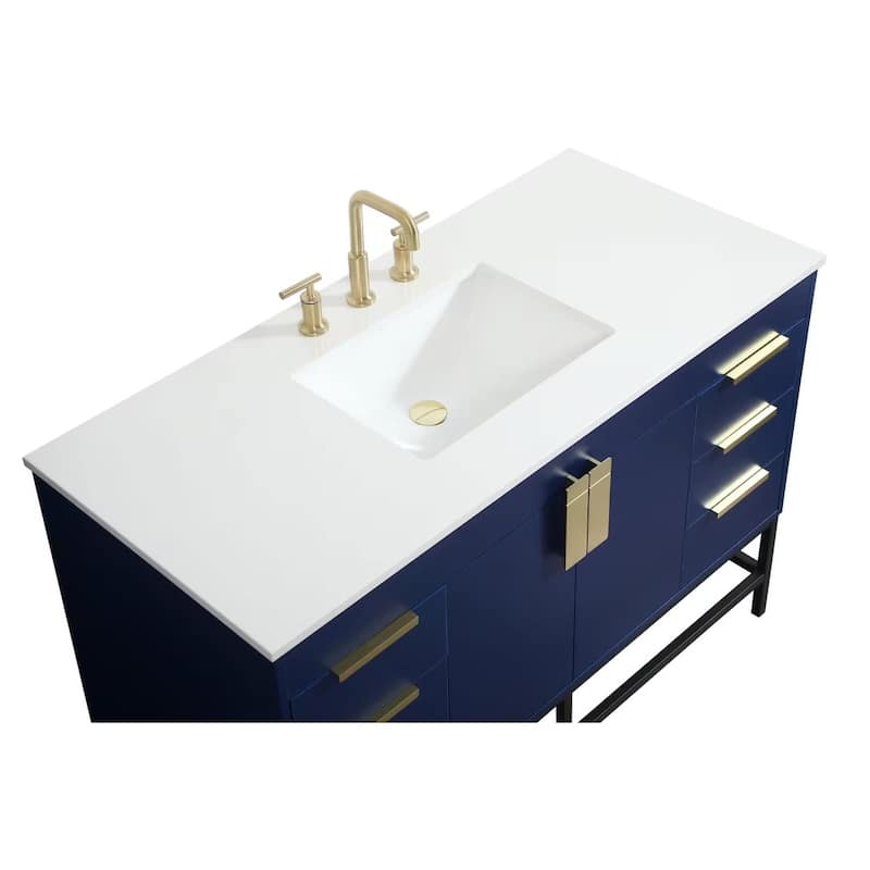 Elegant Lighting VF488W48M Eugene 48" Free Standing Single Basin
