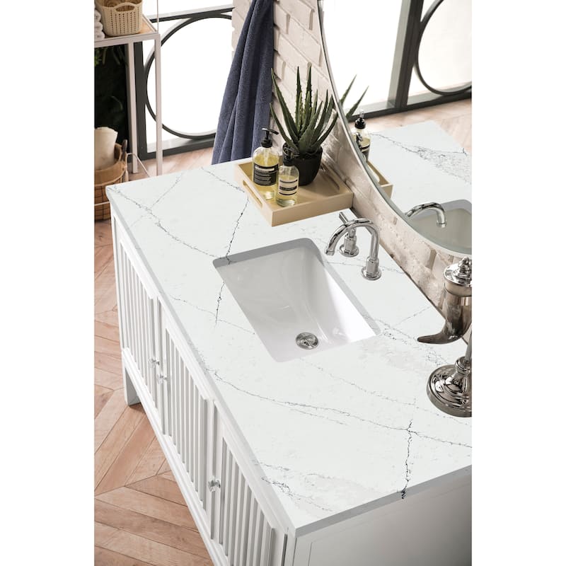 James Martin Vanities Athens 48" Single Vanity Cabinet, Glossy White
