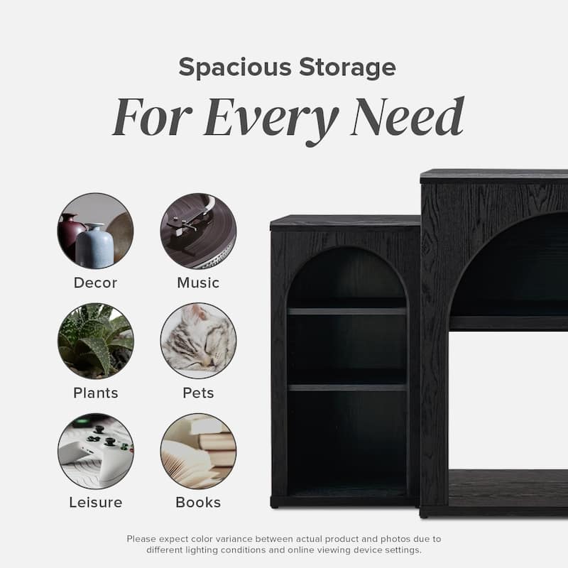 Mopio Blake Electric Fireplace Mantel TV Stand