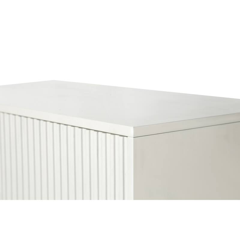 Elegant Sideboard Buffet Cabinet with Gold-Plated Legs & Antique Handles for Stylish Storage