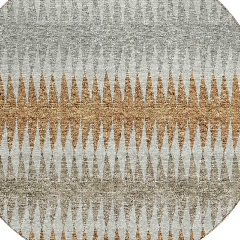 HomeRoots Striped Transitional Rectangle Outdoor Rug