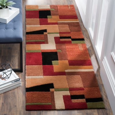 SAFAVIEH Handmade Rodeo Drive Memke Mid-Century Abstract Wool Rug