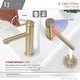 preview thumbnail 5 of 12, STYLISH Stainless Steel Single Handle Single Hole Bathroom Faucet - Faucet Height: 6 3/8" Spout Height: 3 7/8"