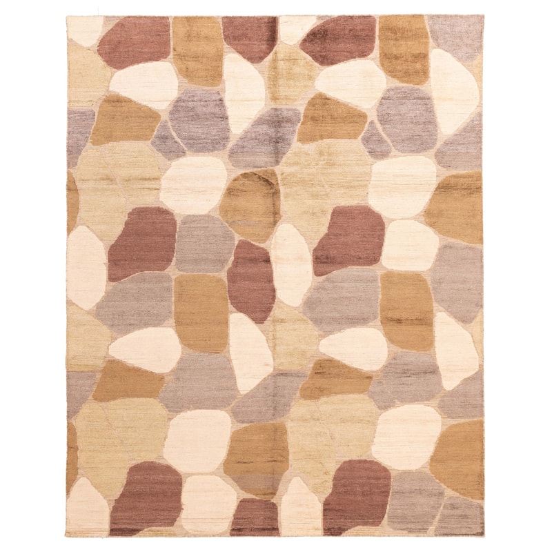 ECARPETGALLERY Hand-knotted Tangier Ivory Wool Rug - 8'2 x 10'0