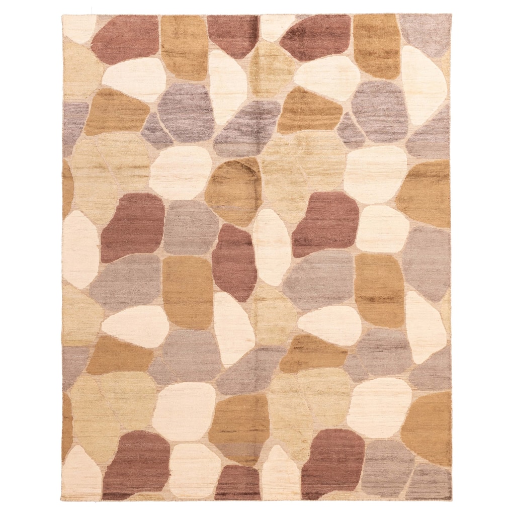 ECARPETGALLERY Hand-knotted Tangier Ivory Wool Rug - 8'2 x 10'0