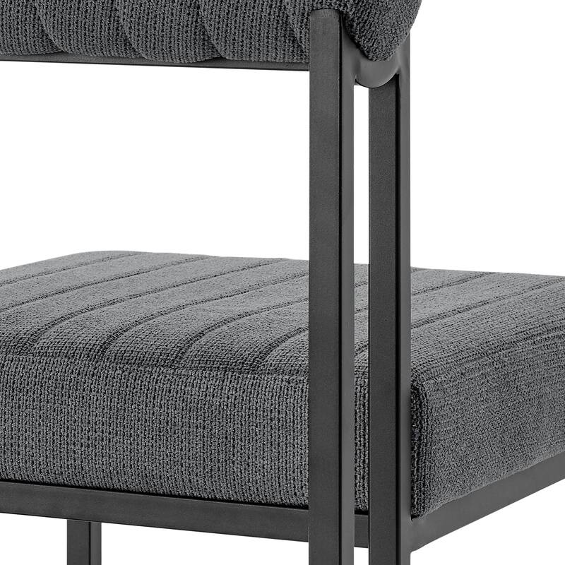 Anastasia Modern Upholstered Metal Dining Chairs - Set of 2