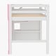 preview thumbnail 25 of 23, Twin Size Multifunctional Loft Bed with Storage Staircase Ladder, Castle Shaped Kids Bed Frame with Guardrails